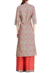 Shop_Soup By Sougat Paul_Red Printed Kurta Set _at_Aza_Fashions