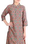 Buy_Soup By Sougat Paul_Red Printed Kurta Set _Online_at_Aza_Fashions