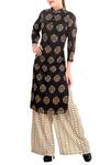 Buy_Soup by Sougat Paul_White Grey And Off Printed Kurta Set For Women_at_Aza_Fashions