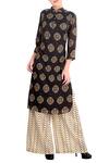 Soup by Sougat Paul_White Grey And Off Printed Kurta Set  _Online_at_Aza_Fashions