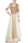 Buy_Neha Khullar_White Embroidered Palazzo Set  _at_Aza_Fashions