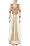 Shop_Neha Khullar_White Embroidered Palazzo Set For Women_Online_at_Aza_Fashions
