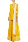 Buy_Neha Khullar_Yellow And White Embroidered Kurta Set_Online_at_Aza_Fashions