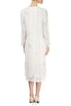 Shop_Eka_White Linen Striped Dress_at_Aza_Fashions