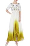 Buy_Priyanka Jain_White Ivory Ombre Kurta And Palazzos _at_Aza_Fashions