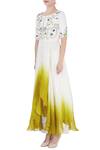 Buy_Priyanka Jain_White Ivory Ombre Kurta And Palazzos _Online_at_Aza_Fashions