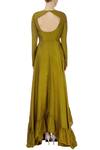 Shop_Priyanka Jain_Olive Green Kurta And Dupatta _at_Aza_Fashions