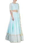 Priyanka Jain_Powder Blue Lehenga Set _Online_at_Aza_Fashions