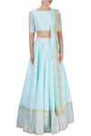 Shop_Priyanka Jain_Powder Blue Lehenga Set _Online_at_Aza_Fashions