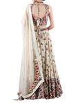 Shop_Nikasha_Beige Embellished Lehenga Set _at_Aza_Fashions