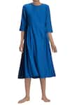 Buy_MATI_Cobalt Blue Midi Dress_at_Aza_Fashions