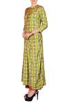 Nautanky_Lime Green And Orange Salwar Suit_Online_at_Aza_Fashions