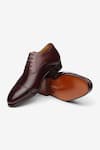 Buy_Bridlen_Maroon Straight Tip Oxford Shoes  _Online_at_Aza_Fashions