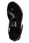 Rajesh Pratap Singh_Black Criss Cross Strap Sandals_Online_at_Aza_Fashions