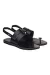Rajesh Pratap Singh Black Handmade Khadau Sandals Online at Aza Fashions Rajesh Pratap Singh_Black Handmade Khadau Sandals _Online_at_Aza_Fashions