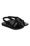 Shop Rajesh Pratap Singh Black Handmade Back Strap Sandals at Aza Fashions Shop_Rajesh Pratap Singh_Black Handmade Back Strap Sandals _at_Aza_Fashions