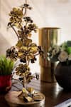 Buy_H2H_Gold Brass Flower Sculpture _at_Aza_Fashions