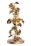 Shop_H2H_Gold Brass Flower Sculpture _at_Aza_Fashions