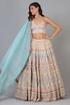 Buy Geisha Designs Multi Color Embroidered Lehenga Set at Aza Fashions Buy_Geisha Designs_Multi Color Embroidered Lehenga Set _at_Aza_Fashions