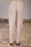 Buy_Linen Bloom_Beige Pure Linen Pants _Online_at_Aza_Fashions