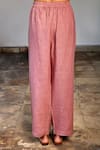 Shop_Linen Bloom_Pink Pure Linen Pants _Online_at_Aza_Fashions