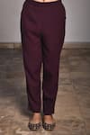 Buy_Linen Bloom_Purple Pure Linen Pants _Online_at_Aza_Fashions