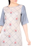 Buy_Soup by Sougat Paul_Blue Off-white Printed Kurta And Palazzos For Women_Online_at_Aza_Fashions