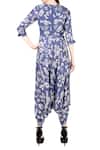 Shop_Soup by Sougat Paul_Purple Printed Dhoti Jumpsuit For Women_at_Aza_Fashions