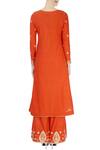 Shop_Surendri_Orange Burnt Kurta And Flared Pants _at_Aza_Fashions