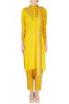 Shop_Surendri_Yellow Embellished Kurta Set _Online_at_Aza_Fashions
