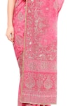 RI.Ritu Kumar_Pink Embellished Saree_Online_at_Aza_Fashions