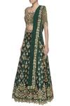 Buy_Neha Mehta Couture_Green Zari Embroidered Lehenga_Online_at_Aza_Fashions