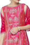 Anita Dongre_Pink Raw Silk Embroidered Tabard_Online_at_Aza_Fashions