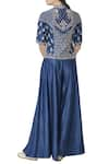 Shop_Anita Dongre_Blue Gota Patti And Sequin Work Bandi_at_Aza_Fashions