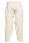 Pranay Baidya_Cream Cotton Silk Pleated Patiala Pant  _Online_at_Aza_Fashions