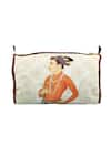 Buy_Puneet Gupta_Beige Shah Jahan Print Travel Pouch _at_Aza_Fashions