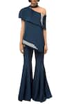 Limerick by Abirr N' Nanki_Blue Bell Bottom Jumpsuit _Online_at_Aza_Fashions
