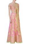 Bhairavi Jaikishan_Pink Embroidered Lehenga Set _Online_at_Aza_Fashions