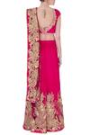 Shop_Bhairavi Jaikishan_Pink Embroidered Saree With Blouse And Petticoat_at_Aza_Fashions