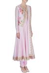 Bhairavi Jaikishan_Pink Silk Anarkali Set_Online_at_Aza_Fashions