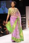Preeti S Kapoor_Purple Embroidered Saree And Blouse_Online_at_Aza_Fashions