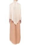 Shop_Neeta Bhargava_Beige Silk Blouse And Palazzos  _at_Aza_Fashions