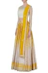 Buy_Priyanka Jain_Yellow Omber Effect Lehenga Set _Online_at_Aza_Fashions