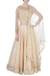 Buy_Priyanka Jain_Cream Sequin Embroidered Lehenga _at_Aza_Fashions