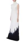 Buy_Bloni_White High Neck Gown_Online_at_Aza_Fashions