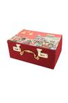 Buy_Puneet Gupta_Red Mewar Mahal Print Trunk _at_Aza_Fashions