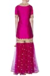 Shop_Preeti S Kapoor_Pink Embroidered Kurta Sharara Set_at_Aza_Fashions