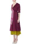 Buy_Itara_Purple Hand-dyed Jacket With Slip Dress For Women_Online_at_Aza_Fashions