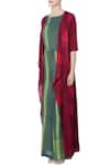 Buy_Itara_Green Tie Dye Jumpsuit With Jacket_Online_at_Aza_Fashions