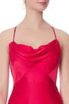Saisha Shinde_Pink Backless Gown _at_Aza_Fashions